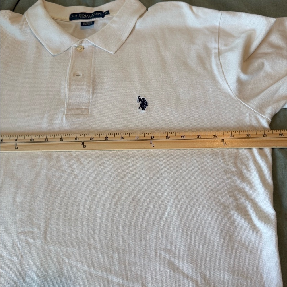 Ralph Lauren Polo Club Mens White Polo Size X-Large 100% Cotton - Picture 5 of 7